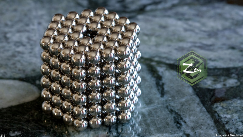 Zen Magnets 6 Cube= 216 Neodymium Neo Sphere Puzzle 5mm  